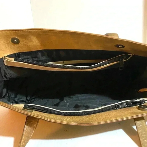 Anuschka hand painted multicolor leather shoulder - Picture 5 of 8